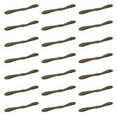 Lunker City Spanky Worm 5" green pumpkin, 3-pack, ideal for wacky rig bass fishing.