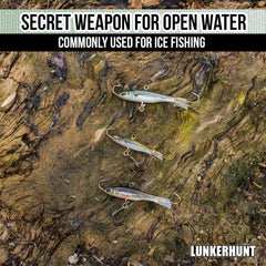 Lunkerhunt double treble hooks improve hookup chances on strikes