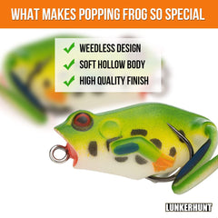 Lunkerhunt hollow soft body responds to light pressure.