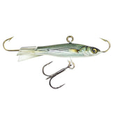Lunkerhunt ice jig fixed face tail hooks delivers stable presentation on ice