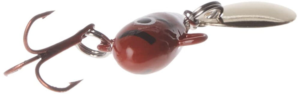 Lunkerhunt Magic Bean with rotating blade tail attracts strikes during jigging.