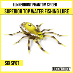 Phantom Spider lure displaying self-righting ballast for realistic movement.