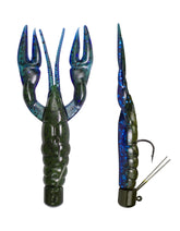 Lunkerhunt Pre-Rigged Finesse Craw with weedless jig for bass.