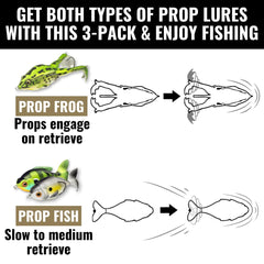 LUNKERHUNT Prop Frog lure close-up