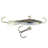 Lunkerhunt Straight Up Jig with smelt pattern enhances bass realism.