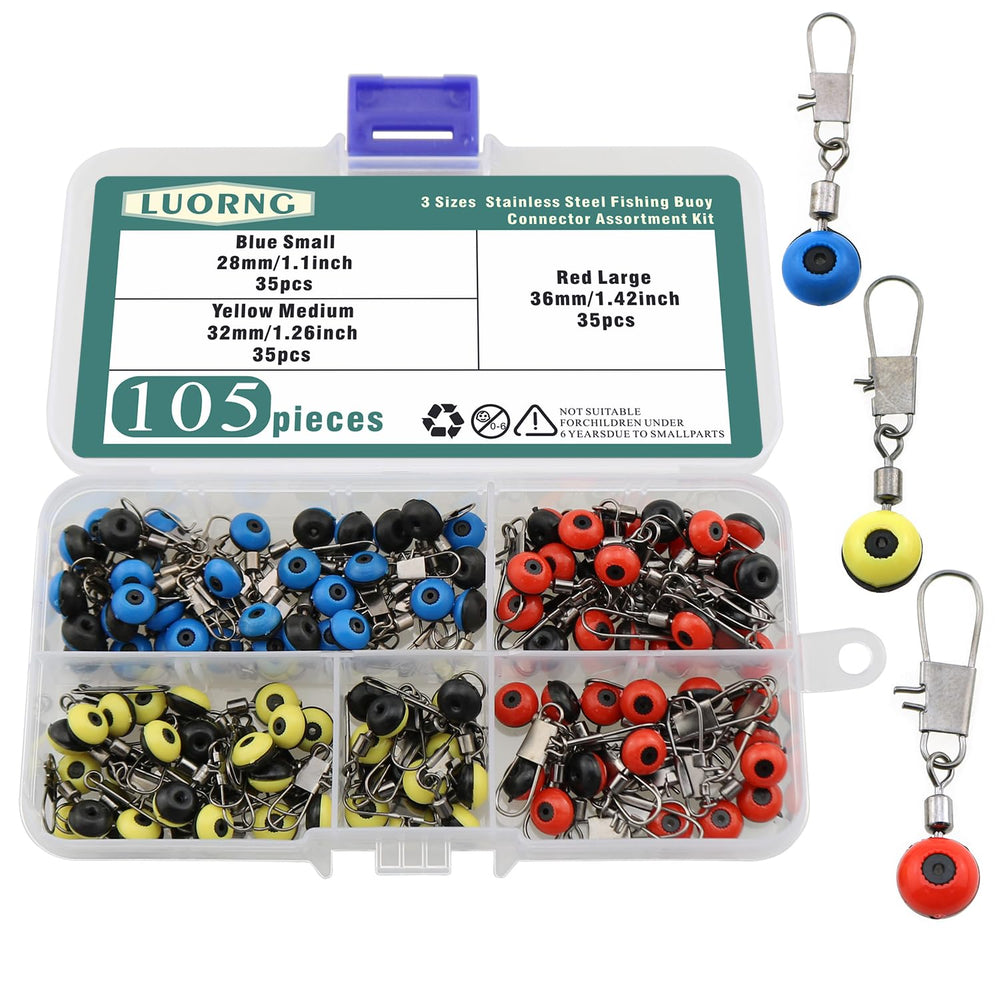 LUORNG red large fishing buoy connector pendant (36mm)