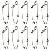 LUORNG 10pcs longline snap clips 8x2cm stainless steel open eye clip