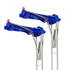 Luoyer 2-Piece Automatic Spring Fishing Rod Holder on beach ground stake