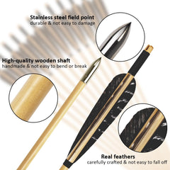 Luoyer arrows feature a classic nock for reliable launches