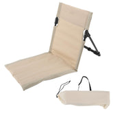 Luqeeg Beach Mat Lounge Chair folded for easy transport and storage.