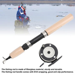 Luqeeg complete ice fishing kit for quick setup on frozen lakes.