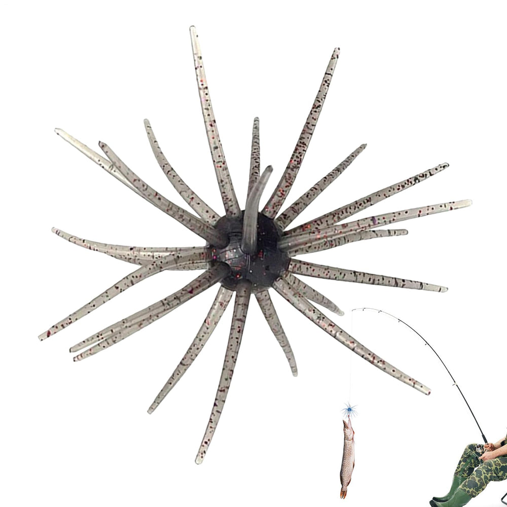 Lure Bait for Black Pits with sea urchin design attracts bass and catfish.
