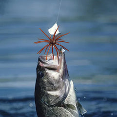 Lure Bait motion-activated mechanism responds to water movement.