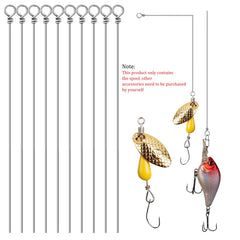 Lure-making with stainless steel spinner shaft