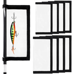 Fishing lure wraps 8-pack - large size in clear PVC