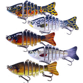 LURESMEOW 5pcs bass lures in box for versatile color options for different species.
