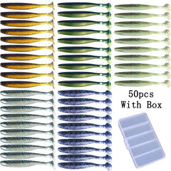 LURESMEOW swimbaits in action with paddle tail creating lifelike motion