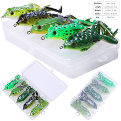 LURESMEOW realistic frog lure with lifelike eyes attracts more bites.