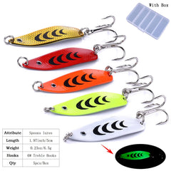 Close-up of electroplated metal spoon lure with bright reflective finish