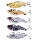 LURESMEOW fishing spoon in silver finish attracting bass with bright flash.