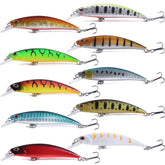 LURESMEOW jerkbait 8cm lure in hand for precise bass casting.
