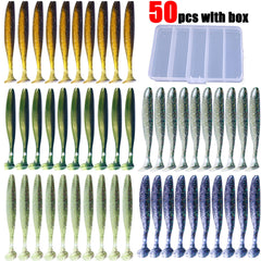 LURESMEOW odor-free plastic paddle-tail swimbaits withstand repeated use
