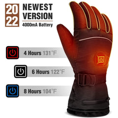 LUWATT heated gloves waterproof-layer highlighting weatherproof protection