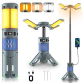 LUXMO PREMIUM camping lights folded compact for easy packing and quick setup on trails.