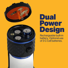 LUXPRO lantern provides 360-degree illumination for complete coverage on the trail