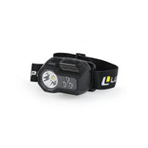 LUXPRO Ultra-Bright Headlamp worn on headband for hands-free outdoor lighting