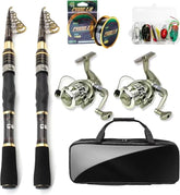 Luyianxi collapsible rod close-up showing lightweight travel-ready design