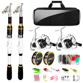 Luyianxi White Fishing Pole Combo rods show compact storage for travel adventures