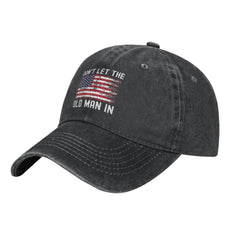 LUYIMAX DIY denim cowboy hat back view with adjustable buckle.