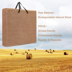 LWANO 20-inch straw target demonstrates high-density durability for repeated shots.