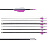 LWANO 31in training arrows pack offers safe practice for beginners with durable fiberglass shafts.