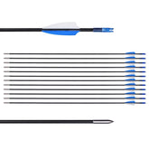 LWANO 31-inch fiberglass training arrows with durable shaft for safe beginner practice sessions.
