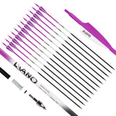 LWANO carbon arrow 30in purple shaft for high-visibility target practice
