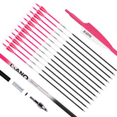 LWANO carbon arrow shaft closeup for durable 30-inch practice sessions