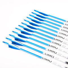 LWANO carbon arrow nickel-plated tips for durability and rust resistance.