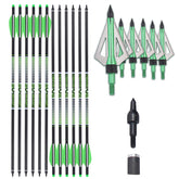 LWANO carbon crossbow bolts 22 inch 12-pack for precise target practice