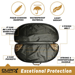 LWANO durable 600D canvas bow case protects gear in rugged environments