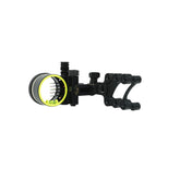 LWANO Compound Bow Sight front view shows bright pins for quick targeting.