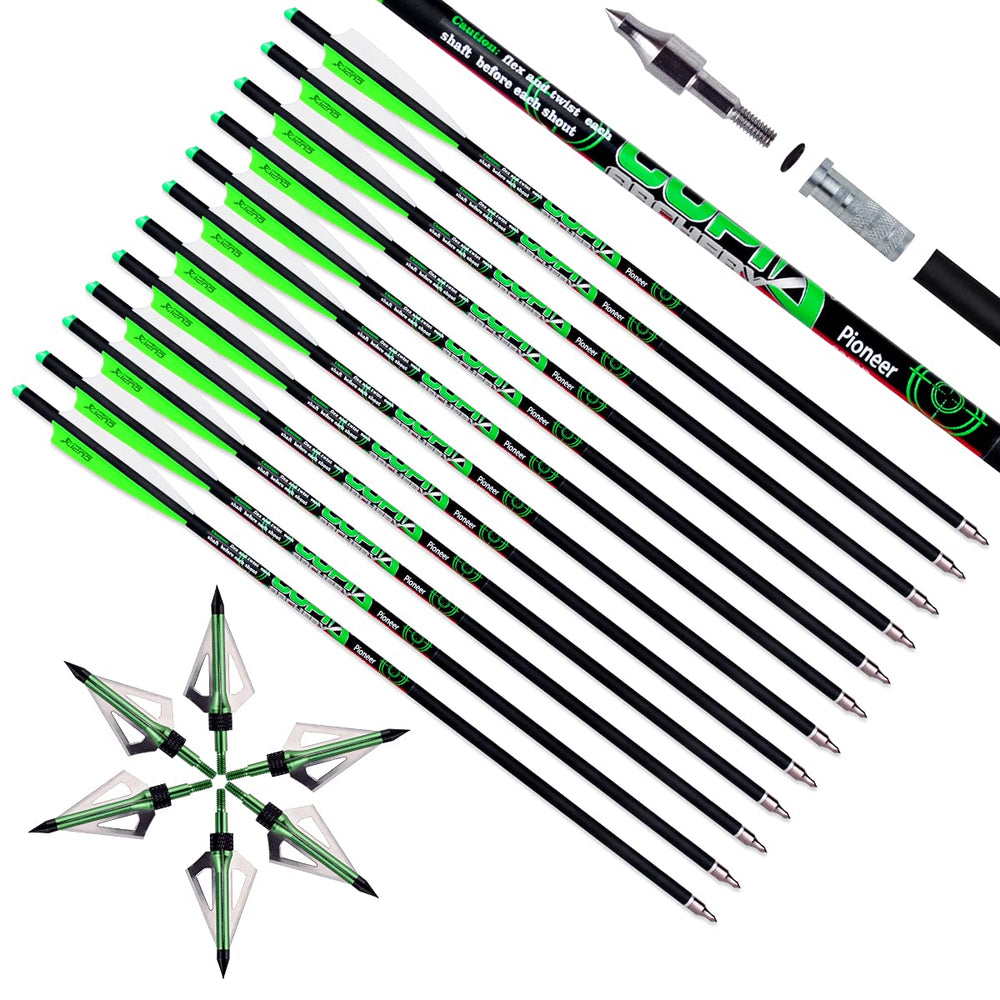 LWANO crossbow bolts 20-inch carbon shaft for reliable target practice and improved stability.