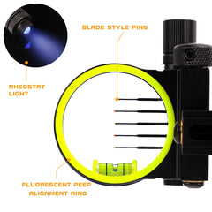 LWANO M2 bow sight lens kit with 2x magnification for longer-distance accuracy.