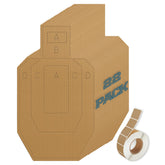 LXVOOEE 22-pack shooting targets 30x18-inch front view for range practice