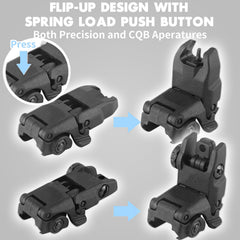 LXYYM flip-up sight rear gen2 installed for quick rear sighting