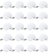 LYDTICK 20-pack white baseball cap – front view