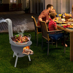 LyeXD chimney pipe kit supports proper exhaust and safe flames during cooking.