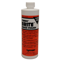 Lyman Turbo Brite brass polish bottle close-up (20 oz)