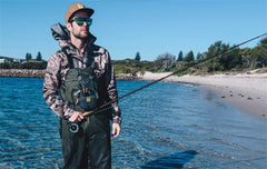 Lightweight chest pack showing compact design
